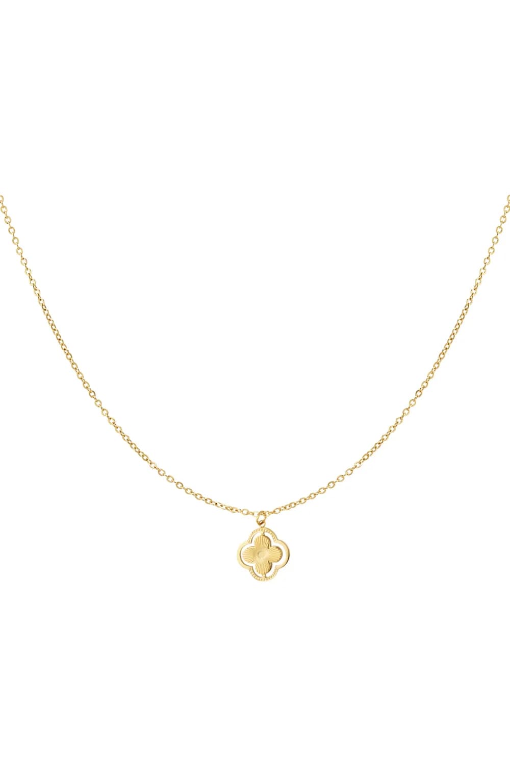 Collier Trèfle Ciselé