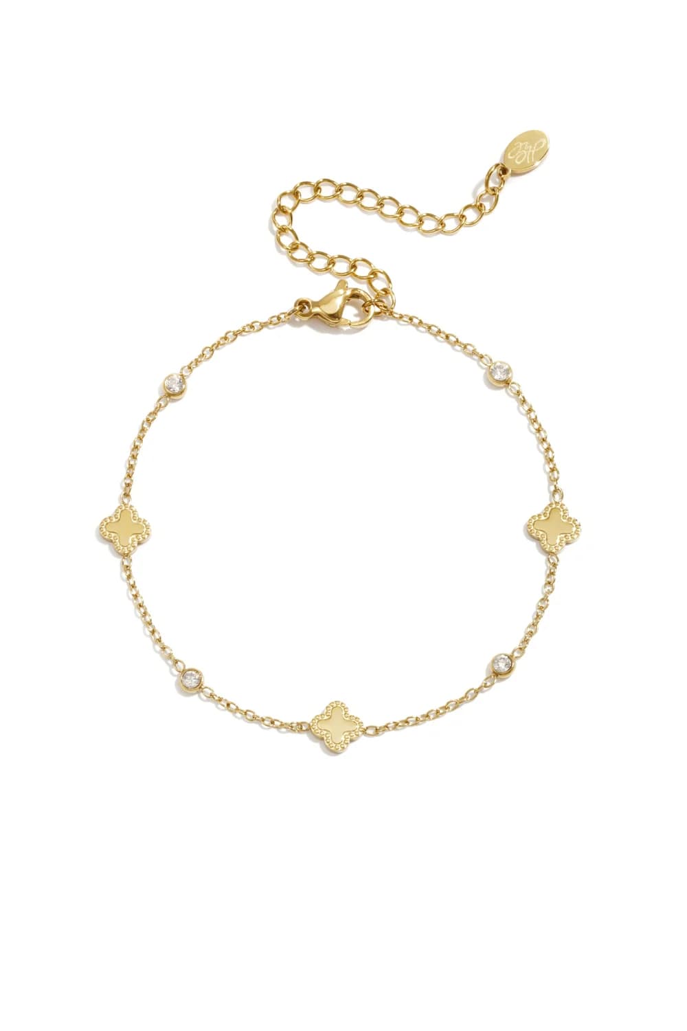 Bracelet Trèfles & Strass